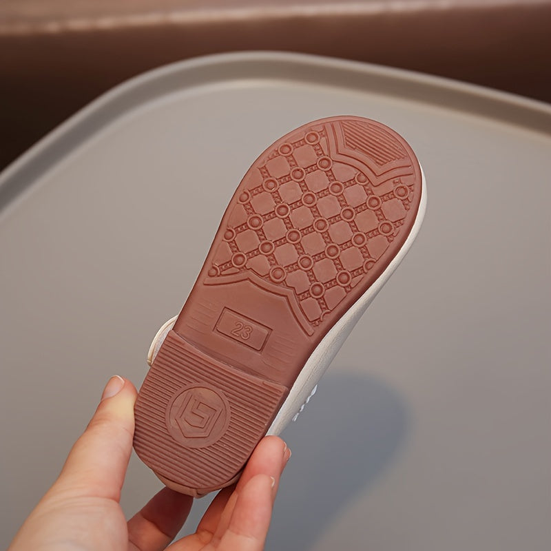 Girls Mary Jane Flats Breathable PU Low Top Casual All-Season