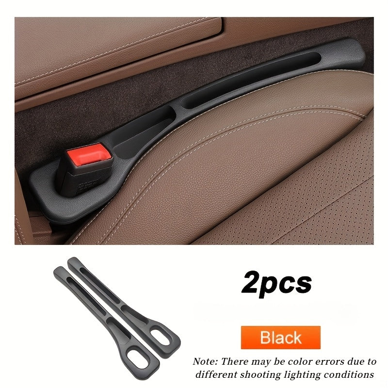 Cubo de almacenamiento para huecos de asientos de coche, material suave, anti-caídas, doble cara