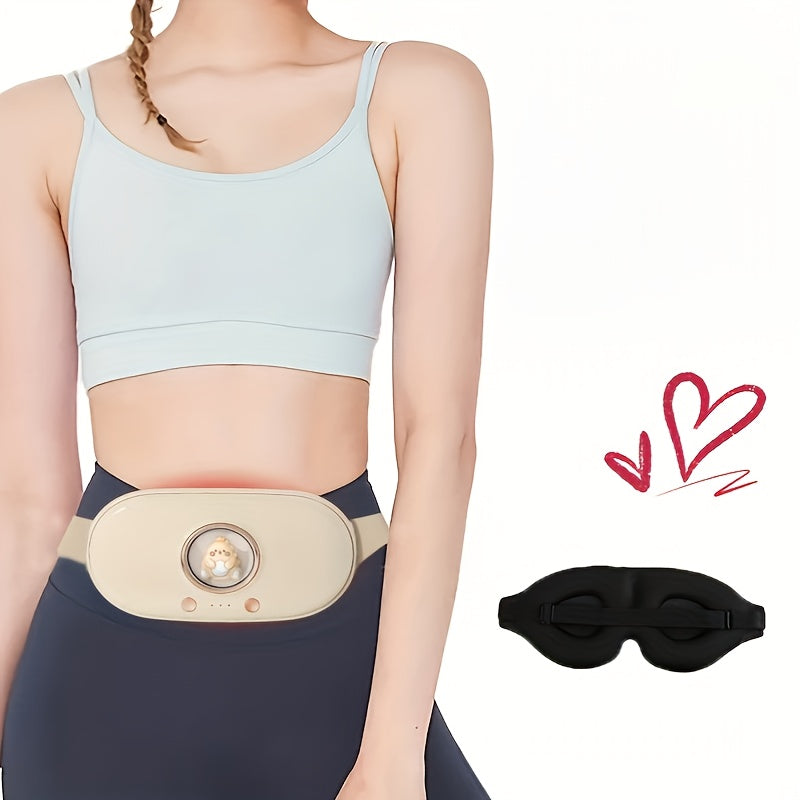 Yengil to'siq ko'z niqobi bilan jihozlangan portativ elektr isitish bel kamar, turli xil vaziyatlar uchun mos, yoqimli va sevimli dizayn. Bel uchun doimiy haroratli issiq siqish himoyasini ta'minlaydi.