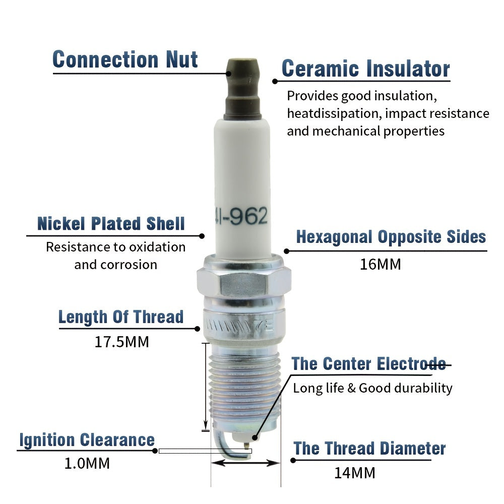 Улучшенные свечи зажигания 8 шт. для автомобилей, замена для грузовиков