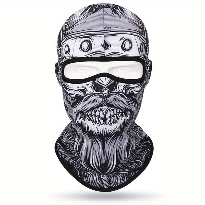 Full Face 3D Anime Skull Balaclava Ski Mask for Men and Women for Cycling Skiing and Outdoor Sports