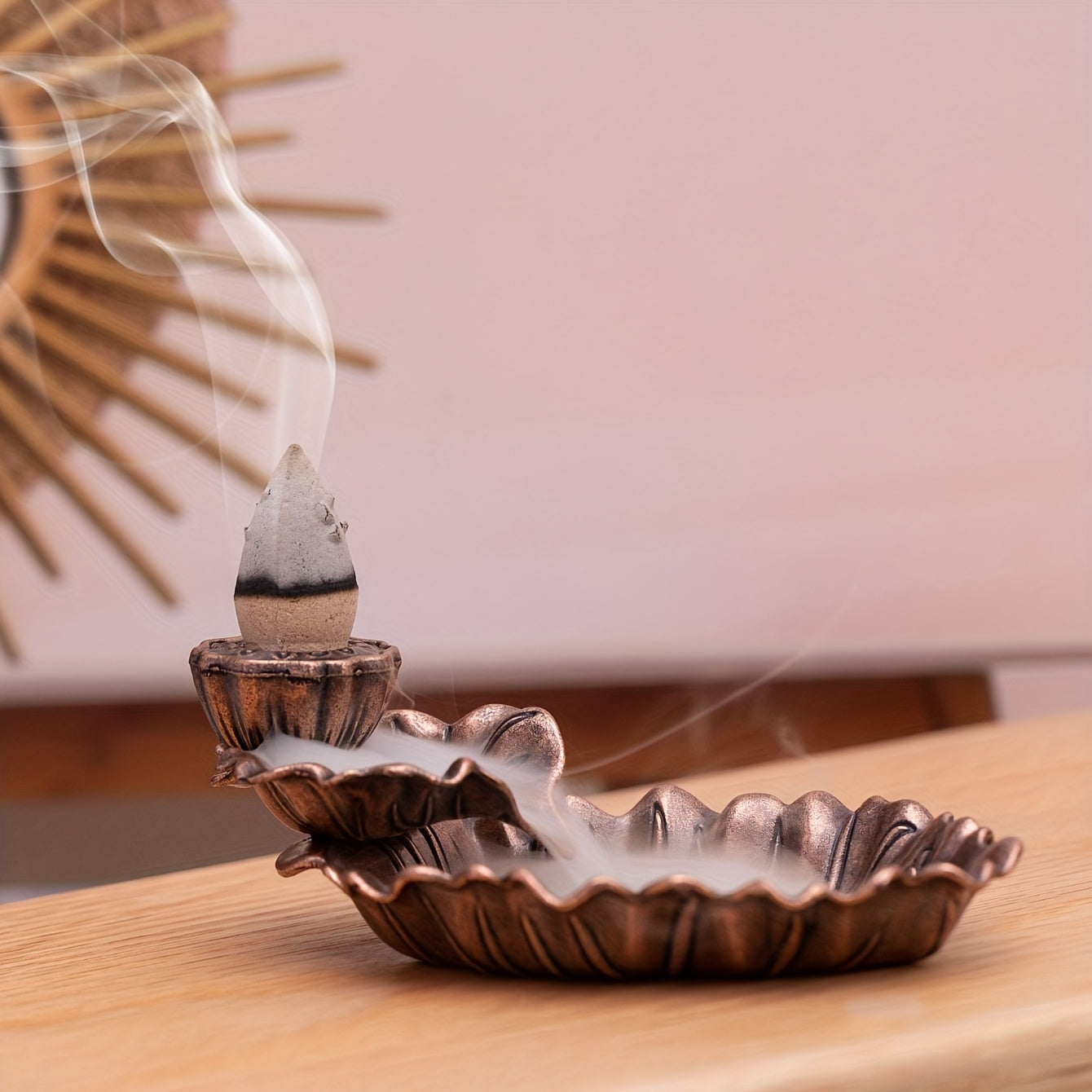 Ceramic Pisces Incense Burner with Retro Reverse Flow Design for Home Decor