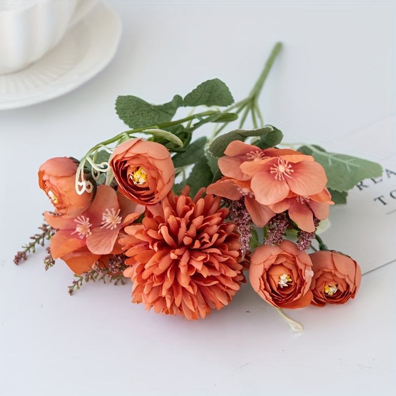 Artificial Flowers 1/3pcs Simulated Roses and Chrysanthemums for Home Decor Weddings and Parties