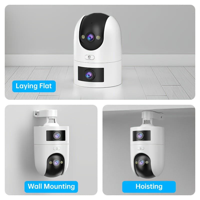 Wireless Security Camera HD 5G WiFi Night Vision Motion Detection Dual Lens App Controlled