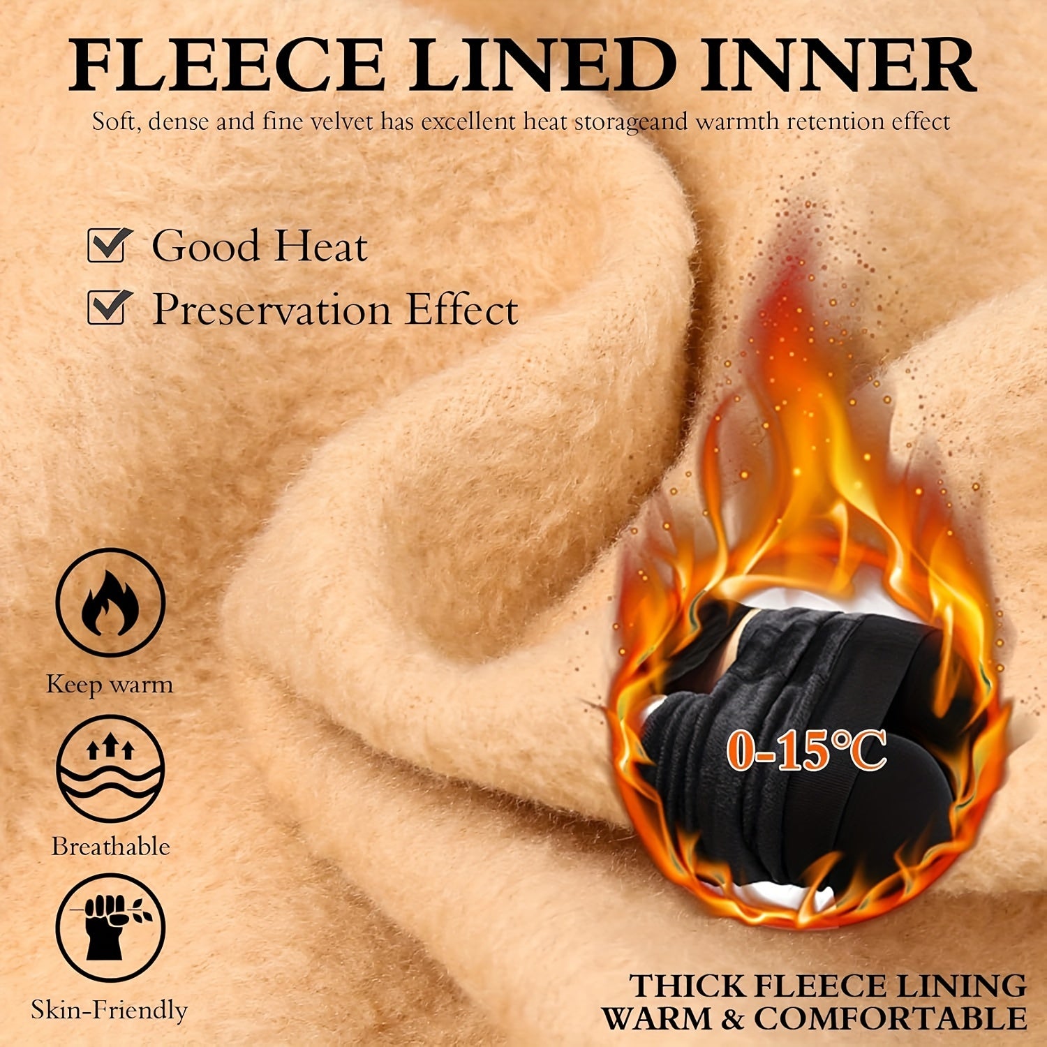 Women's Black Velvet Fleece Leggings for Cold Weather All Seasons