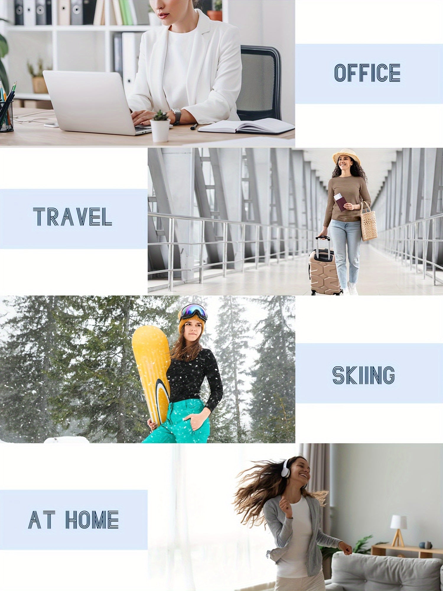 Plus Size Women Fleece Winter Warm Underwear Top Solid Color 3-Pack