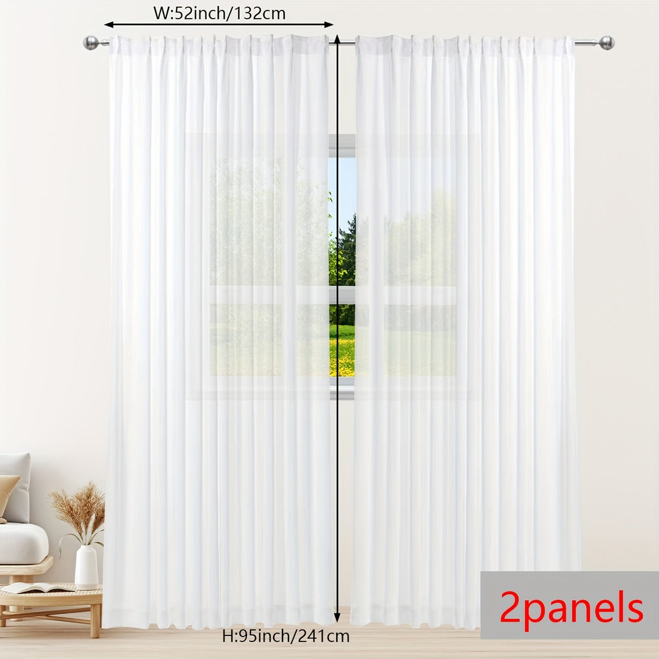 Белая пряжа занавеска - идеальное оконное оформление для балкона, спальни, офиса, кухни, гостиной, кабинета или домашнего декора