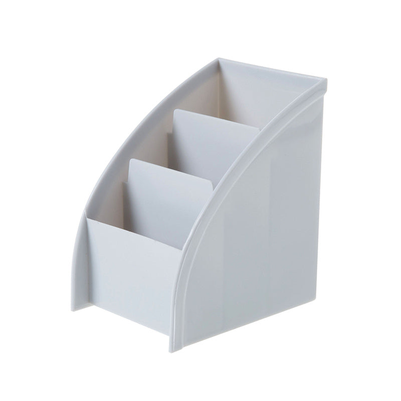 Desk Organizer with Grid Pocket Folder and Remote Control Storage for Cosmetics