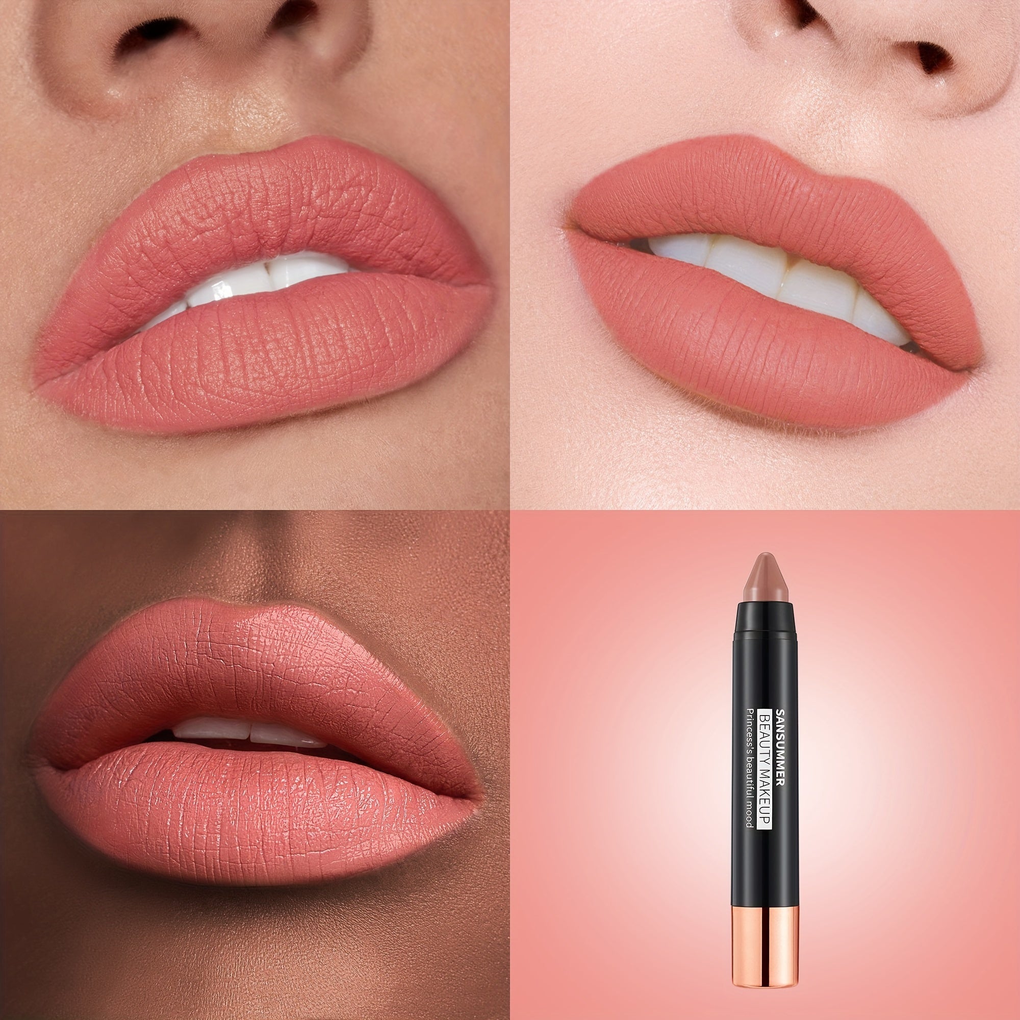 Juego de labiales para mujer, ocho colores, hidratantes y de larga duración