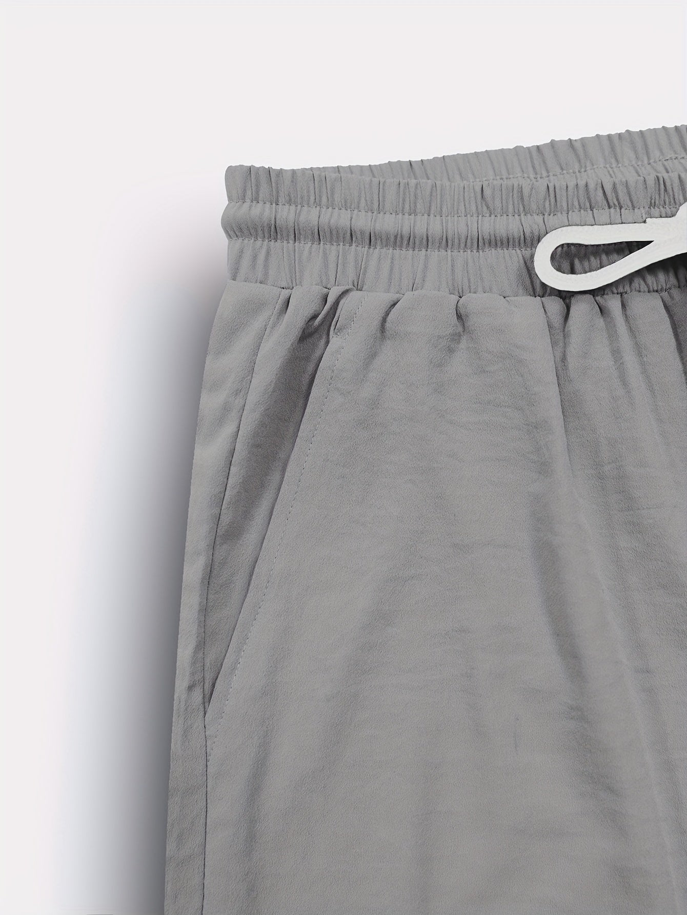 Men's Summer Casual 2-Piece Outfit Short Sleeve Lapel Shirt with Chest Pocket and Drawstring Pants