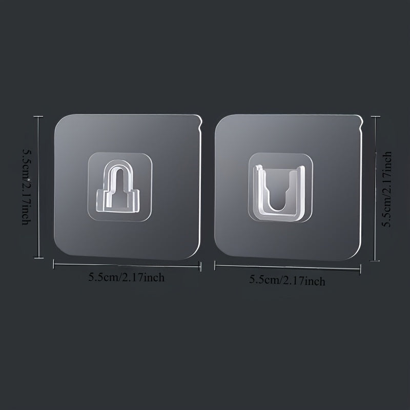 Seamless Snap Fastener Wall Hook Storage Fixture Waterproof Adhesive