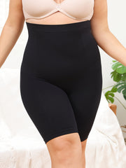 Plus Size Women's Seamless High-Waist Shapewear Leggings for Yoga and Running