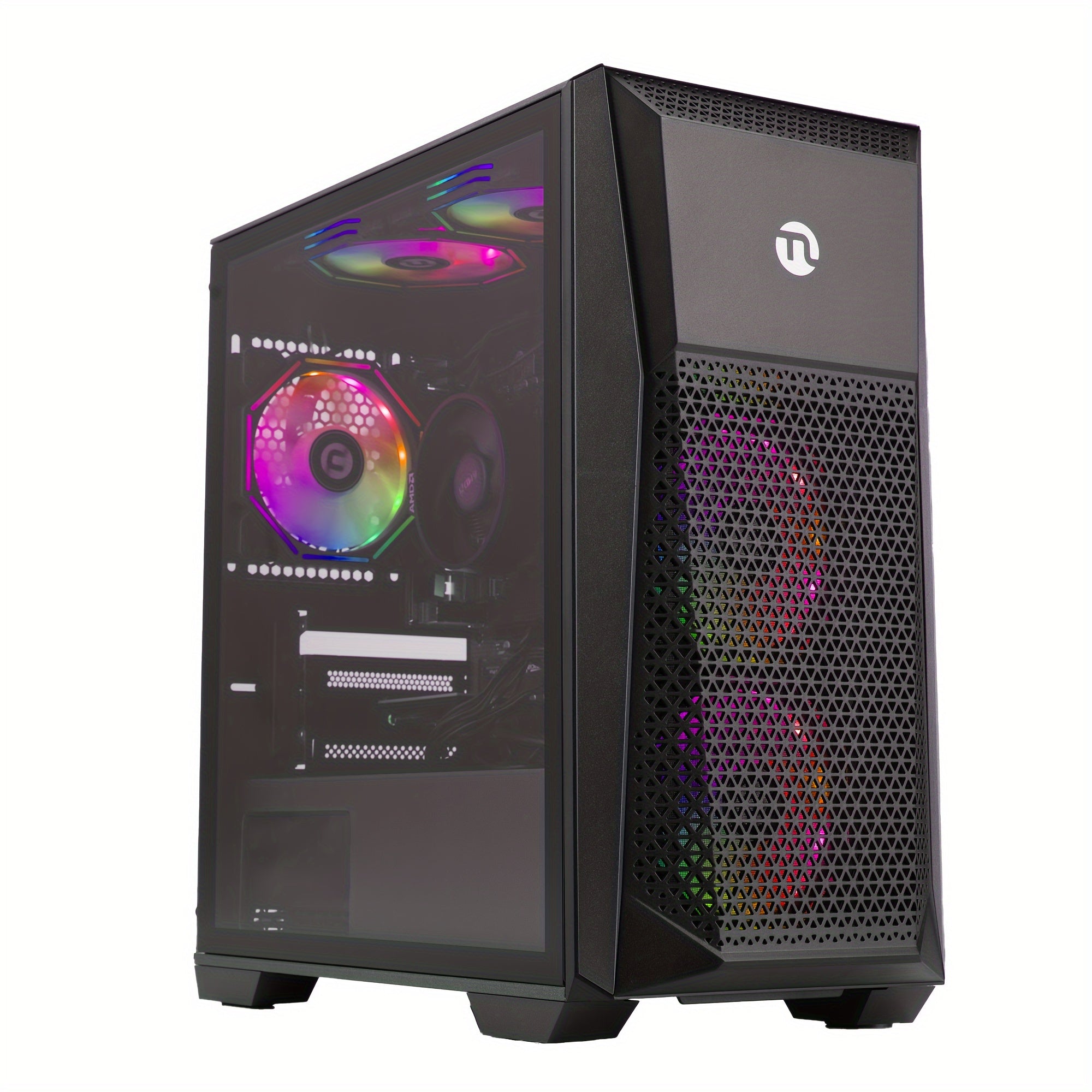 Gaming Desktop Computer with AMD Ryzen 7 5700G, Radeon Vega8, 16GB DDR4, 1TB SSD, RGB Fans, Windows 11