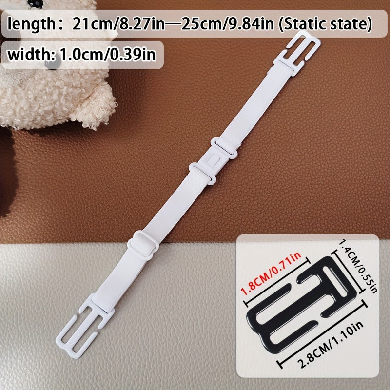 6 Pack Elastic Bra Strap Extenders Adjustable Comfort for Women's Lingerie