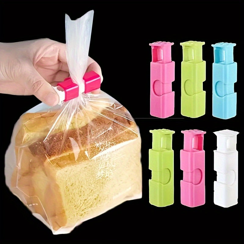 20 ярких пластиковых сумок-застежек с пружинным механизмом для хранения закусок и хлеба