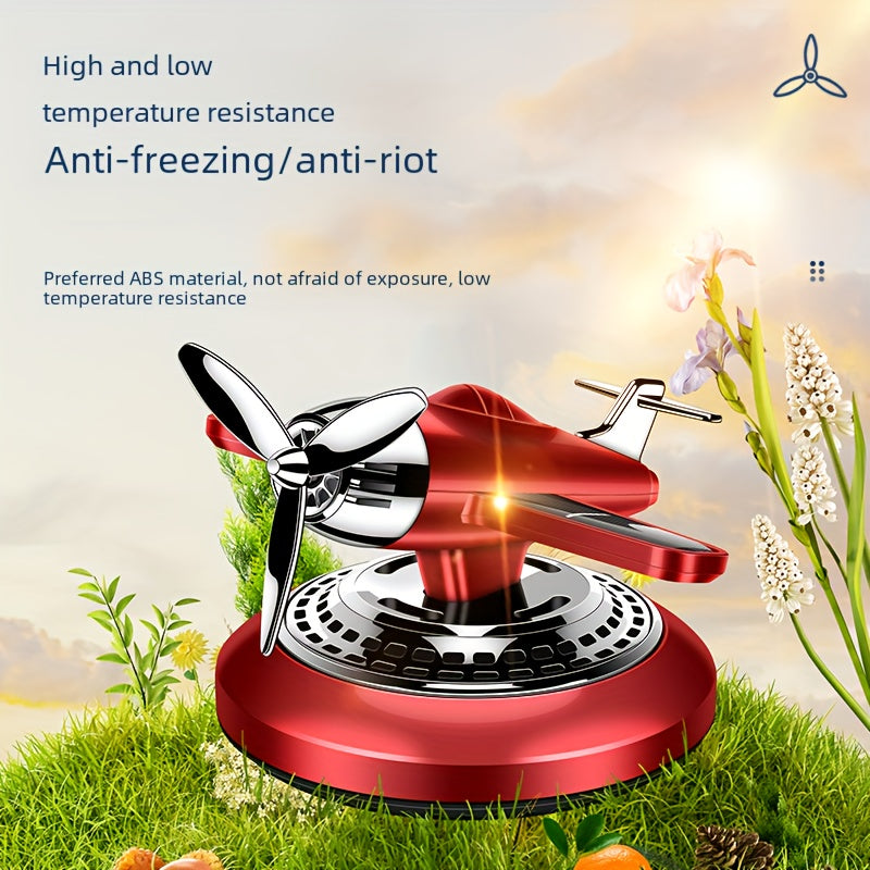 Solar-Powered Car Air Freshener Aromatherapy Helicopter Odor Remover Decoration Eid Al-Adha