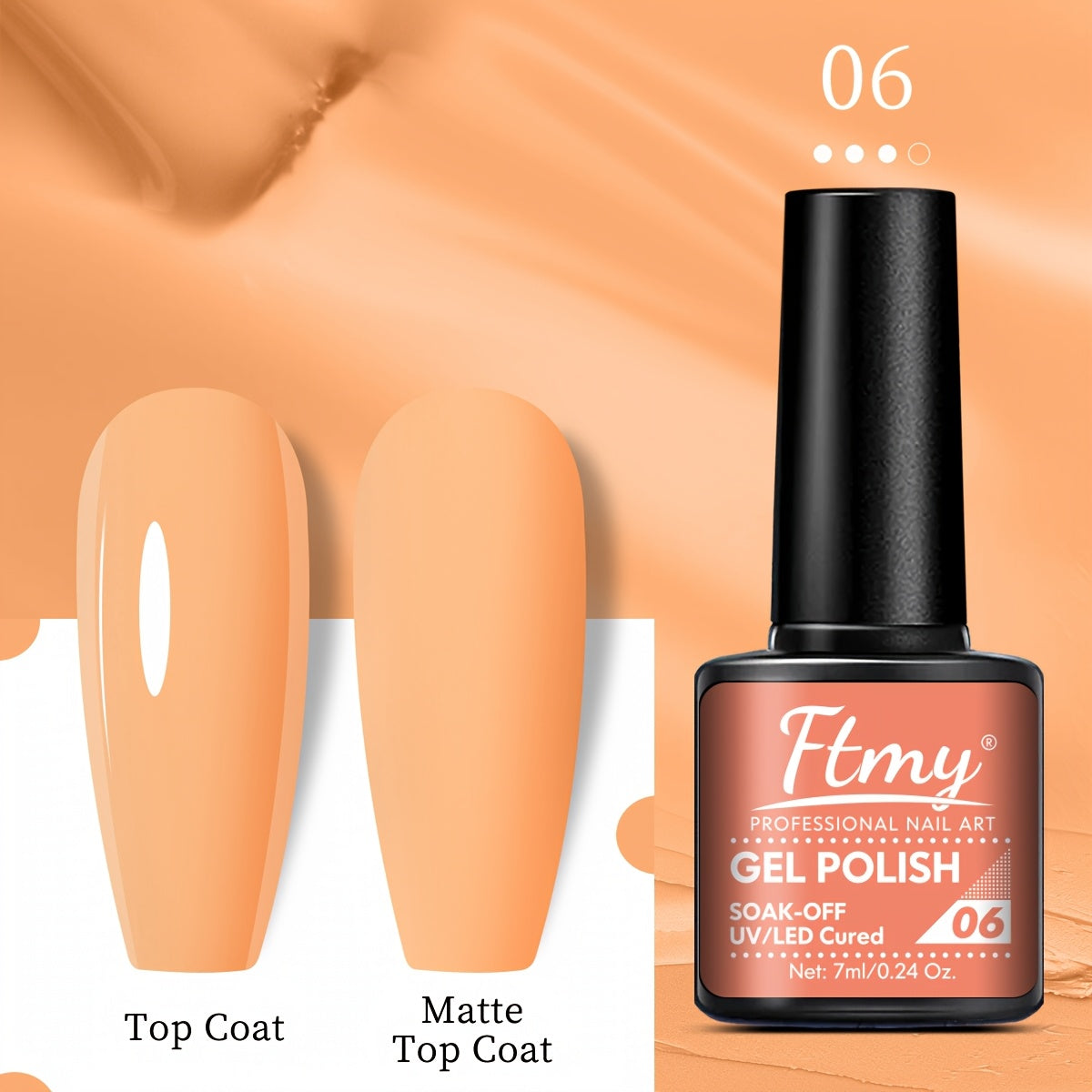 Women Gel Nail Polish Strong Bright Colors Long-Lasting