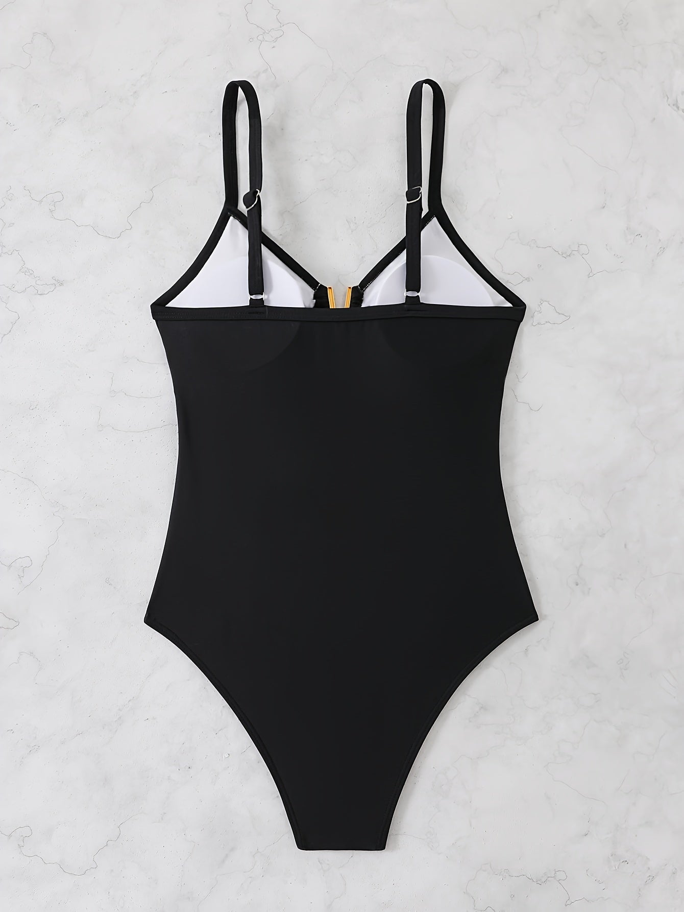 2024 Yagona Rangli Bir Parcha Suv Kiymishi, Ayollar Uchun Yuqori Elastik Qorin Dizayni, V-shaklidagi Katta Bo'shliq, Qulay va Tanaga Mos Kelayotgan, Bo'sh Yuqori Bel Usuli, Havo O'tkazuvchi va Tez Quriydigan