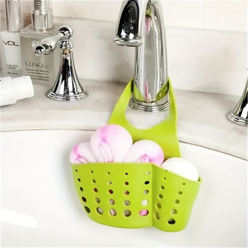 Adjustable Sink Caddy Organizer for Sponges Brushes and Soaps with Drainage