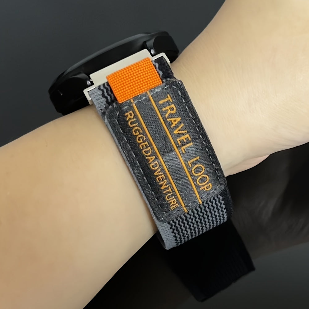 Nylon Loop Watch Strap 20mm 22mm Compatible with Samsung Galaxy Watch 4 5 6 7 44mm 40mm 45mm 47mm and Gear S3 Classic Frontier