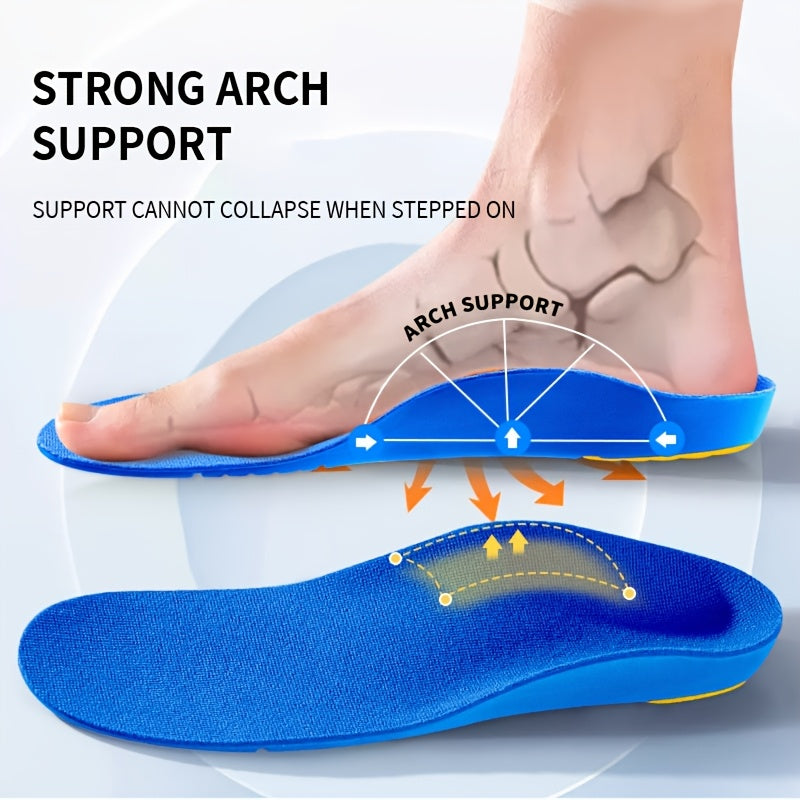 Unisex Sports Insoles, Shock-Absorbing Arch Support Cushioned Pads