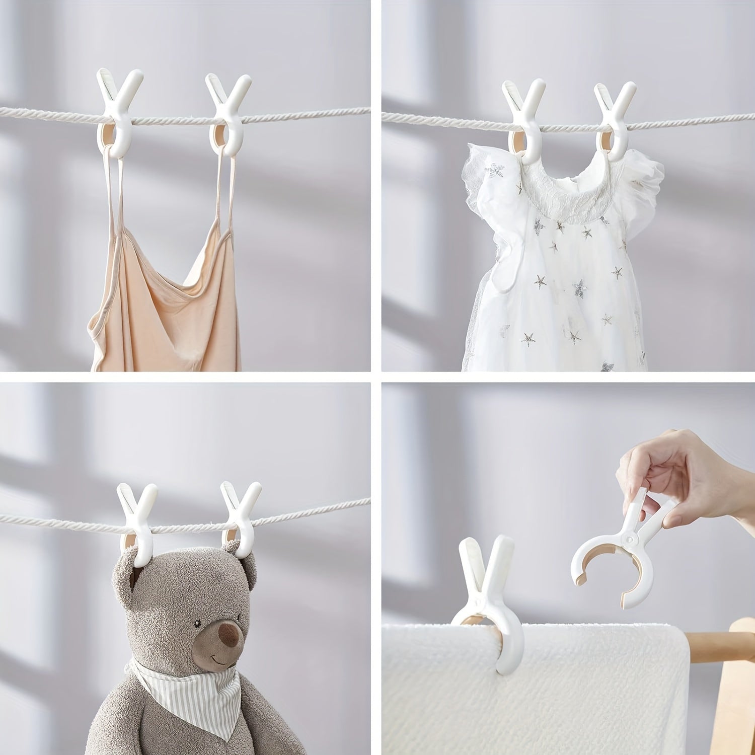 Juego de 6 o 12 pinzas de plástico resistentes para toallas de playa, pinzas para ropa, clips para secar mantas