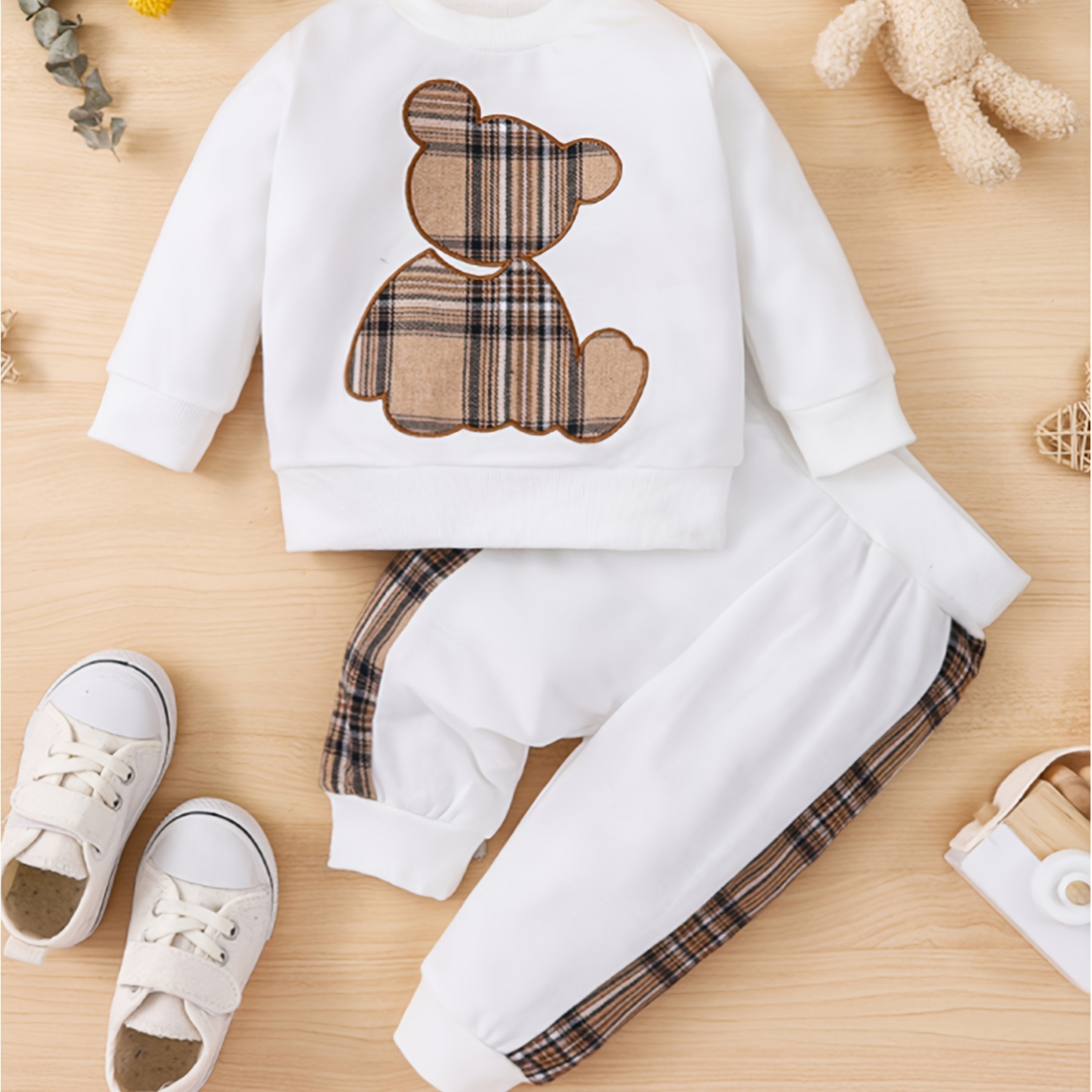 Toddler Boy's Fall Winter Outfit Long Sleeve Sweatshirt and Casual Pants