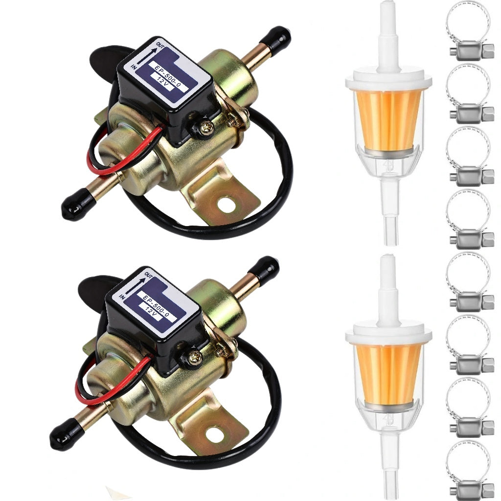 Universal 12V Metal Fuel Pump for Gasoline and Diesel Cars Low Pressure