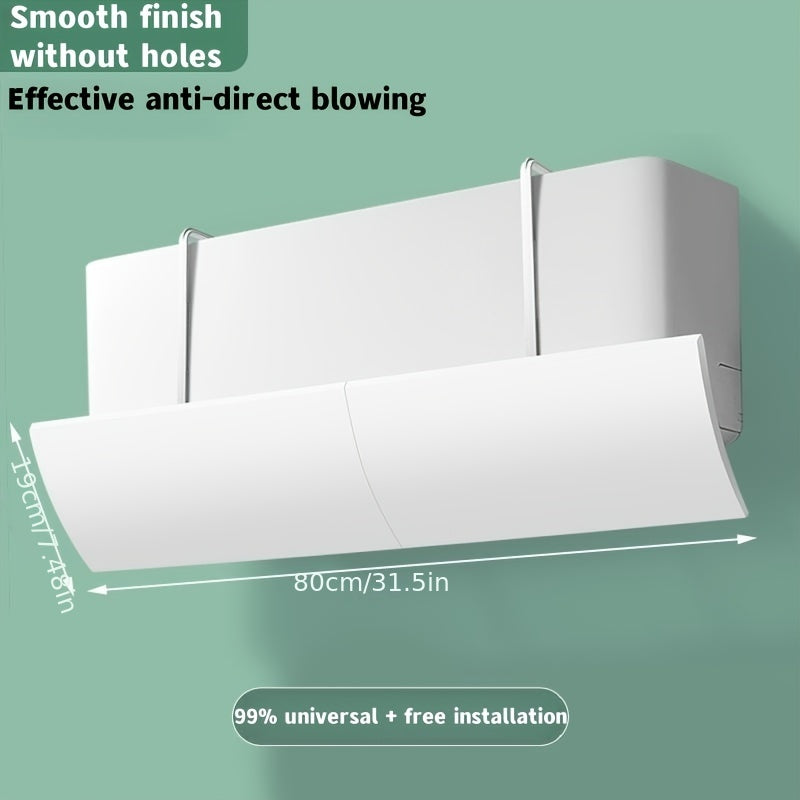 1 dona Havo Konditsioneri Old Shisha Havo Oqimi Bafli, Qoplashni Cheklash va To'g'ridan-to'g'ri Puflashdan Himoya qilish uchun, Devorga O'rnatiladigan Umumiy Havo Yo'naltiruvchi Qattiq Plita, Umumiy Havo Konditsioneri Aksessuarlar.