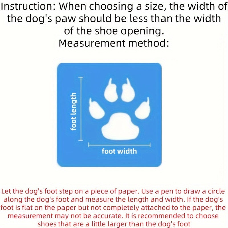 Waterproof Non-Slip Dog Rain Boots for Small to Medium Breeds PVC Soft Sole Adjustable Closure