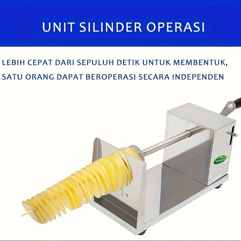 Tornado Potato Tower Machine Set with Spare Blades and Puncher for Snack Making