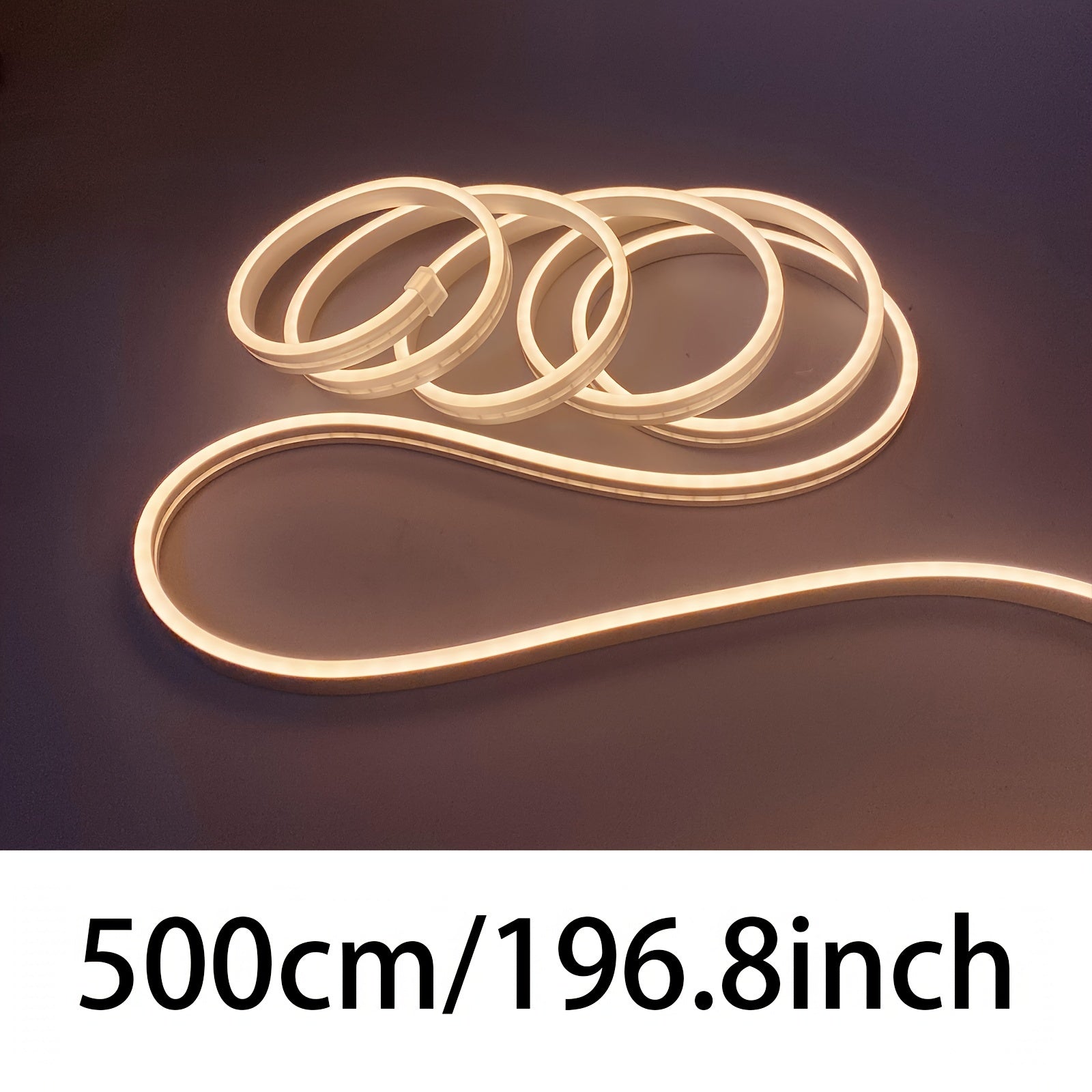 USB Neon Light Strip Dimmable Warm White Touch Control for Home Decor and Ambiance