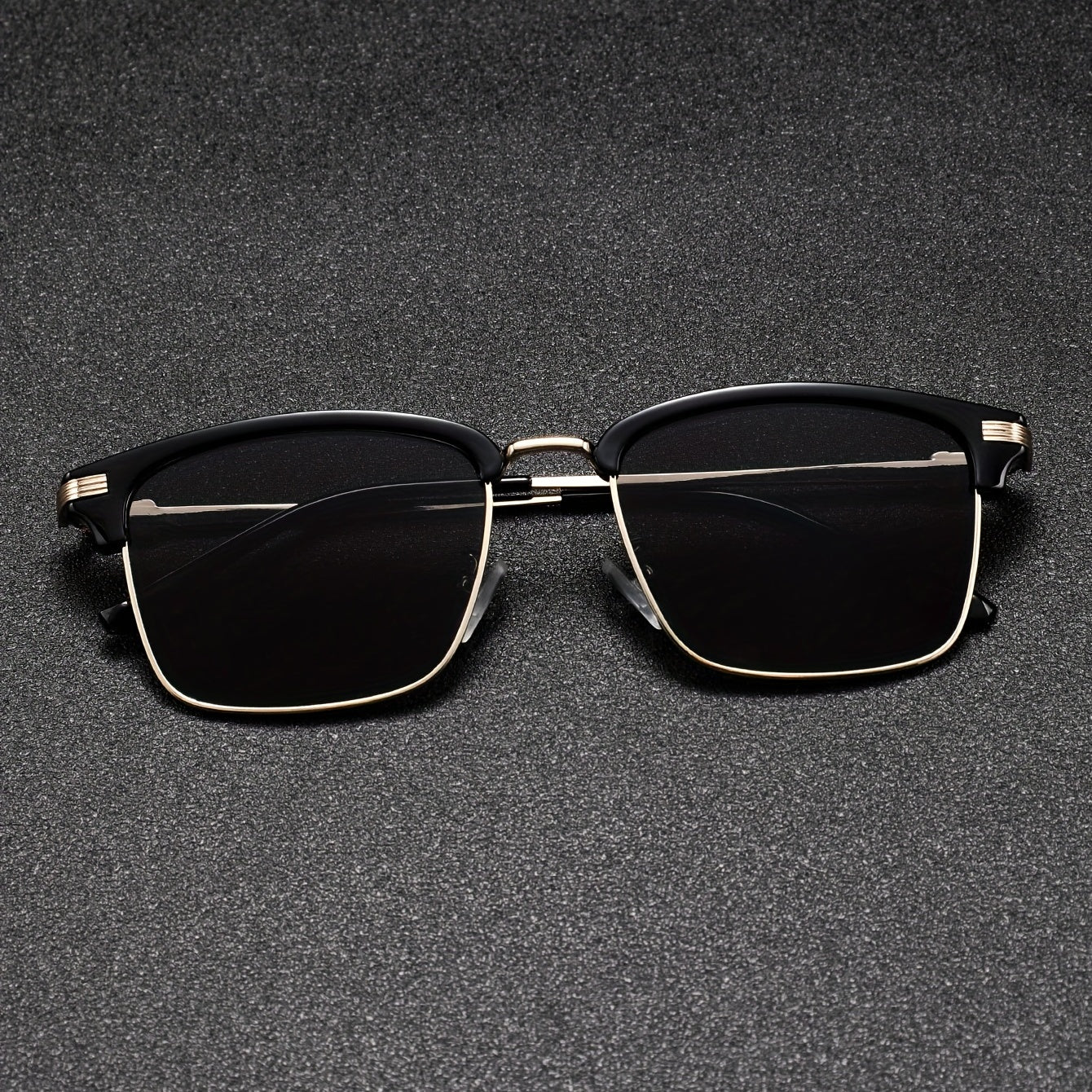 Men's Punk-Style Metal Glasses with Stylish Frame