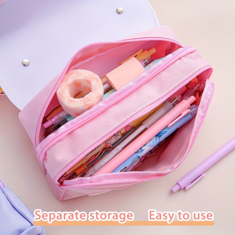 Eid Al-Adha Stationery Organizer with Oxford Cloth Pencil Bag and Storage Box