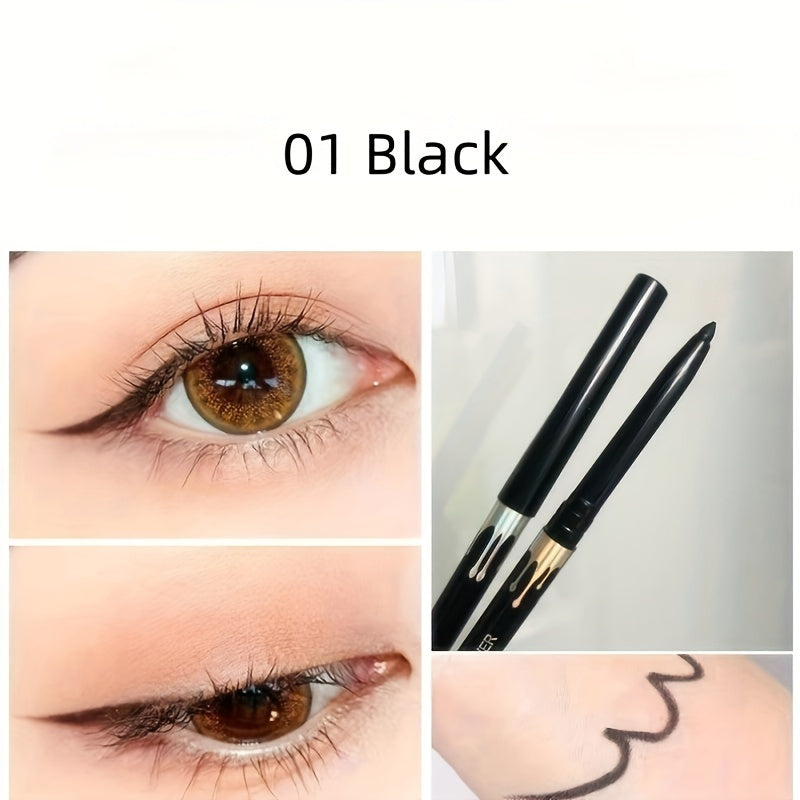 Women 2-in-1 Eyeliner and Eyebrow Pencil Brown Makeup Tool