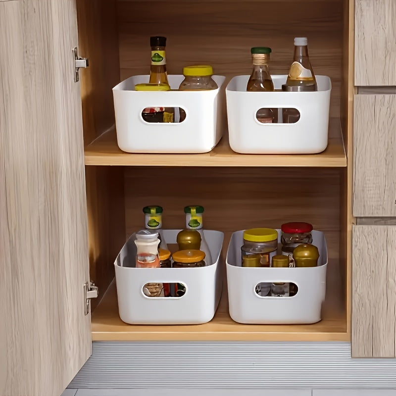 Juego de 4 cajas de almacenamiento para cosméticos para escritorio, armario, cocina y baño