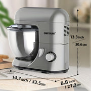 5L Electric Stand Mixer 1300W Tilt-Head Kitchen Appliance with Dough Hook Whisk