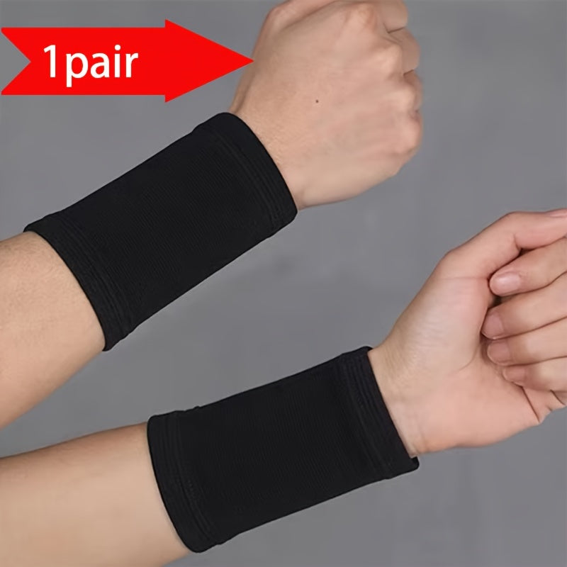 Unisex Breathable Sweat-Absorbent Wrist Compression Sleeve Joint Support