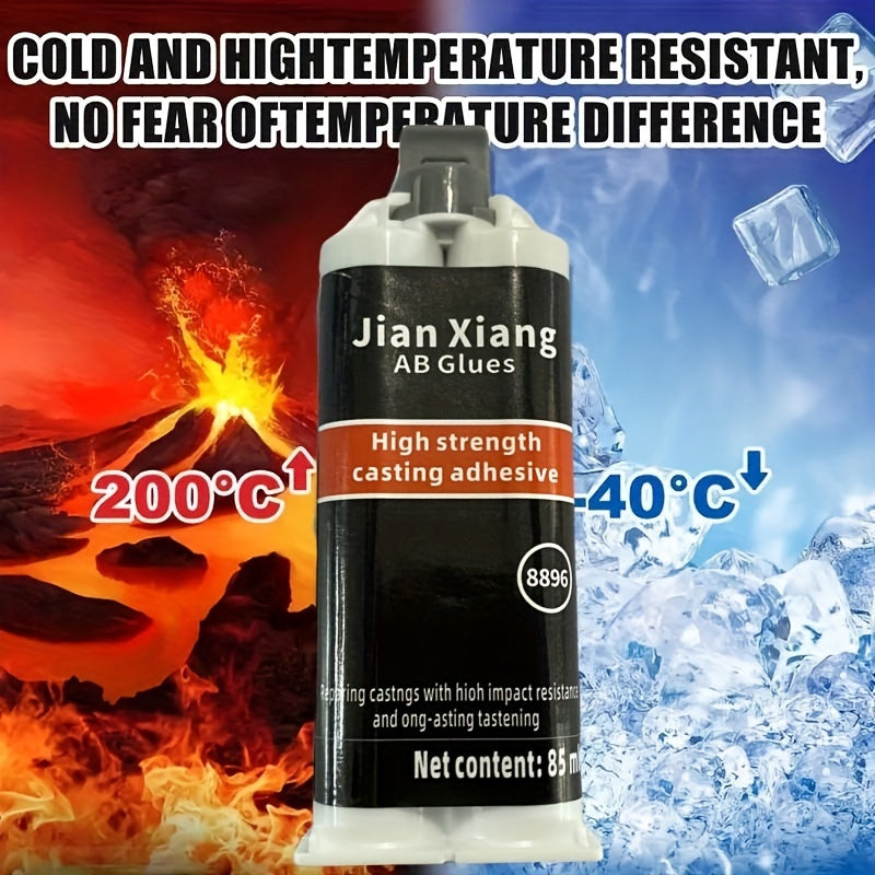 85ml Metal Repair Glue Epoxy Cold Welding Waterproof Heat Resistant Strong Bond