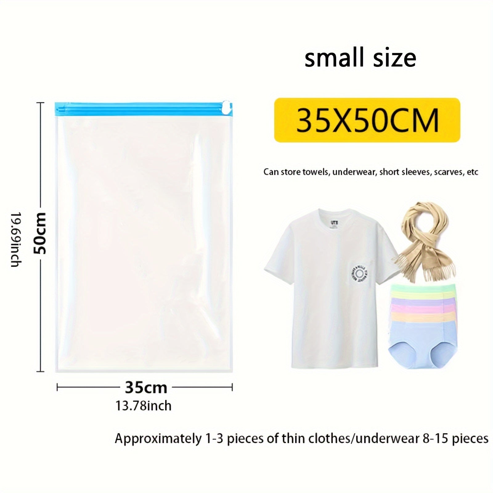 1 dona Sayohat Siqish Sumkasi, Ko'k Zipper va Bulut Dizayni bilan, Joyni Tejaydigan va Yengil, Nasos Talab Qilmaydi, Sayohat va Uyda Saqlash uchun Katta Hajm.