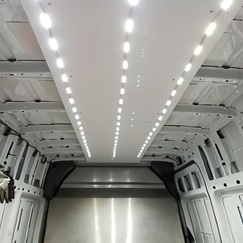Kit de luz interior para furgoneta de 20 módulos, luz de techo blanca brillante, lámpara de domo para furgoneta, camión, coche