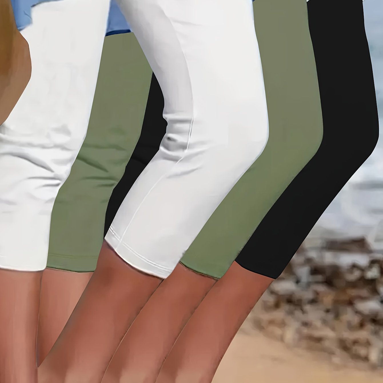 Plus Size Women's Yoga Pants Set High-Waisted Stretchy Compression Leggings