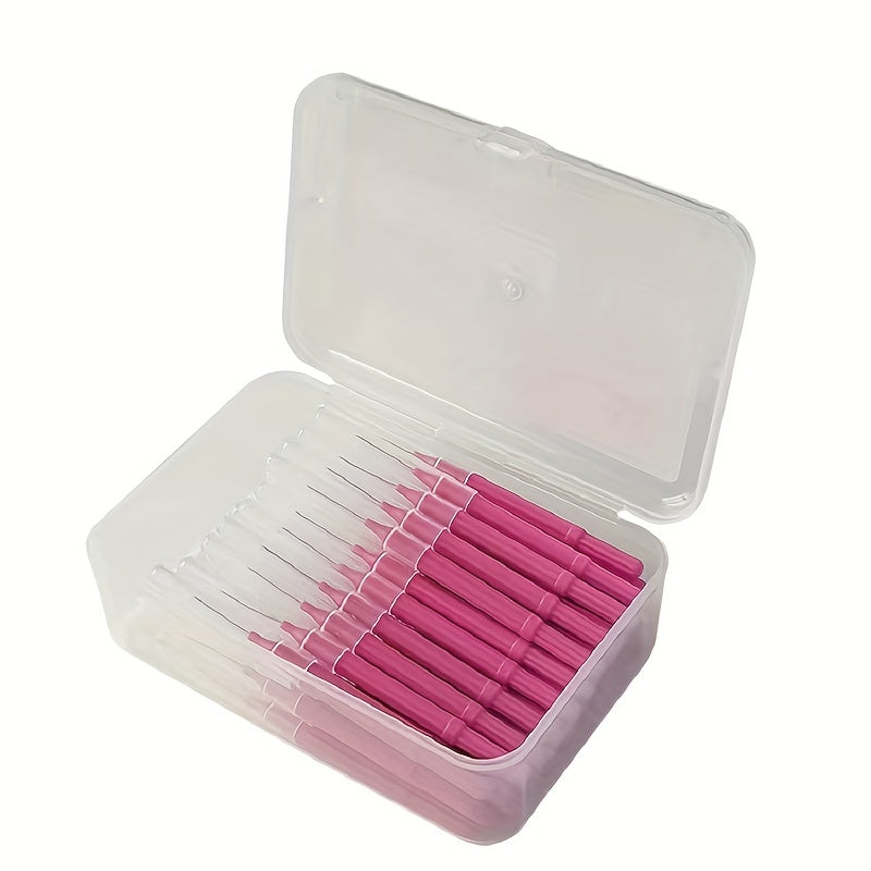 60 dona tish bo'shlig'ini tozalash cho'tkalari kattalar uchun plastik og'iz parvarishi