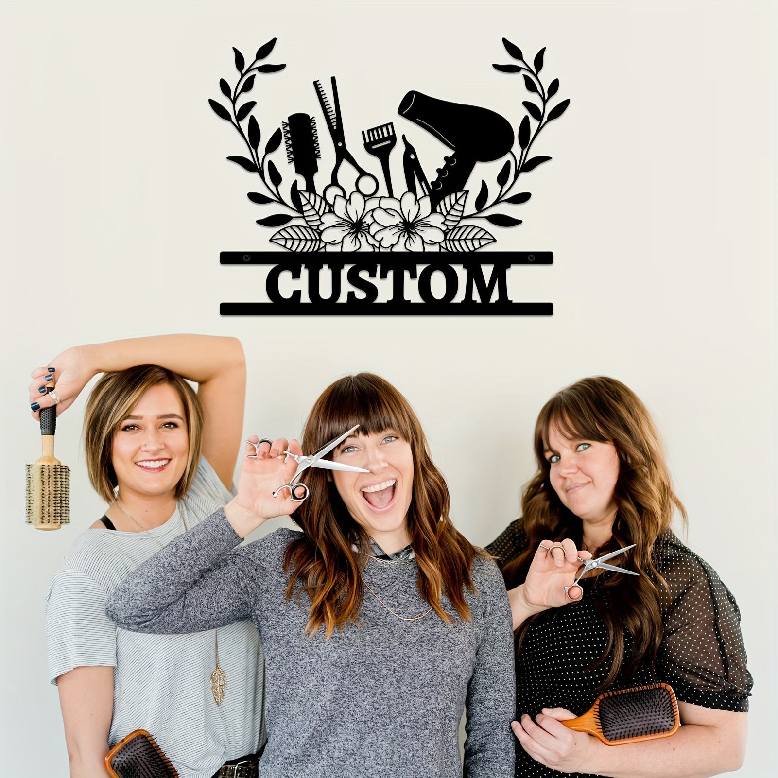 Custom Black Iron Wall Art for Bedroom Decor