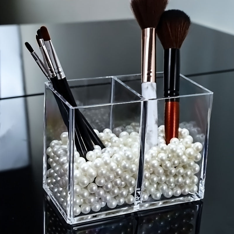 Akril makup cho'tkasi saqlash uchun ko'p bo'limli tashkilotchisi, kosmetika va ruchkalar uchun