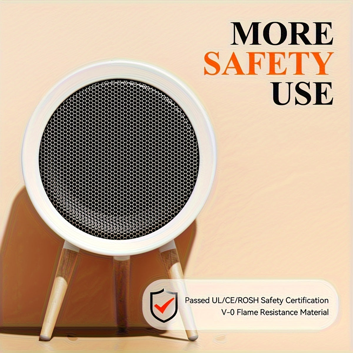 Fast Heating Space Heater with Overheat Protection for Office and Home