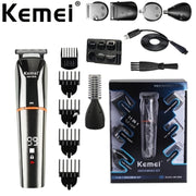 Electric Trimmer for Men Multiple Functions USB Charging LED Display Grooming Tool for Home Travel