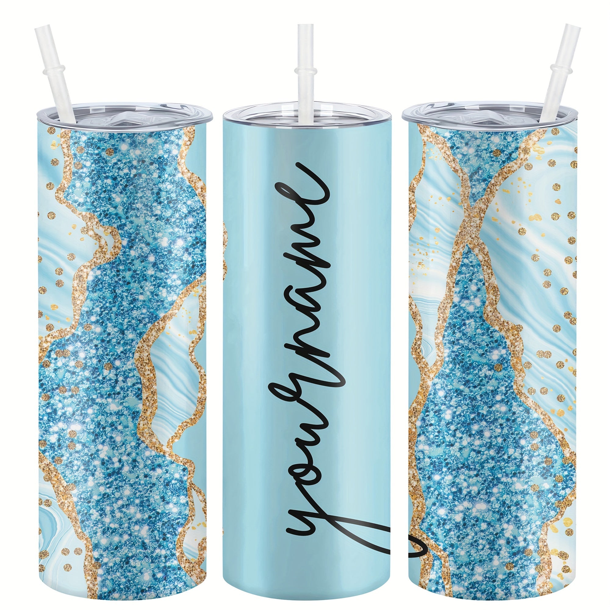 Индивидуальная 20-унцевая нержавеющая стальная кружка - прочная, изолированная, легкая в очистке - идеальна для всех сезонов и в качестве подарка.