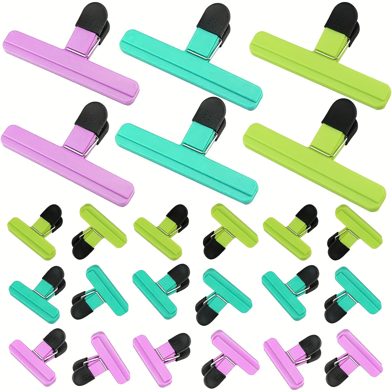 Large Plastic Chip Bag Clips 9 18 24 Pieces Food Storage Seals