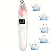 Facial Cleansing Device for Men and Women with 3 Suction Levels and 5 Probes USB Rechargeable